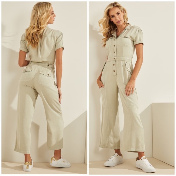 New GUESS Eco Kinsley Jumpsuit SZ S - Picture 1 of 7